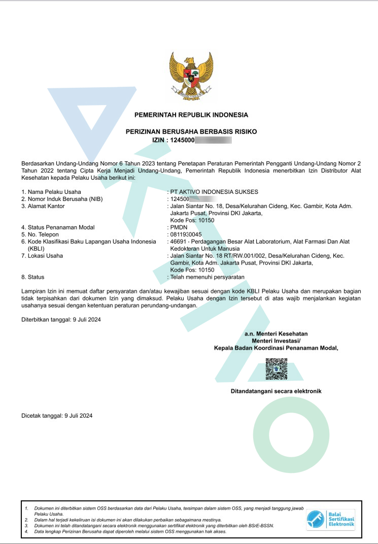IDAK Certificate